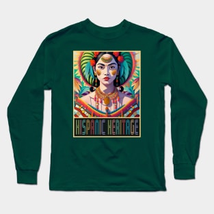 Hispanic Heritage Month Art Long Sleeve T-Shirt